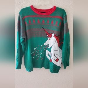 Unicorn holiday sweater